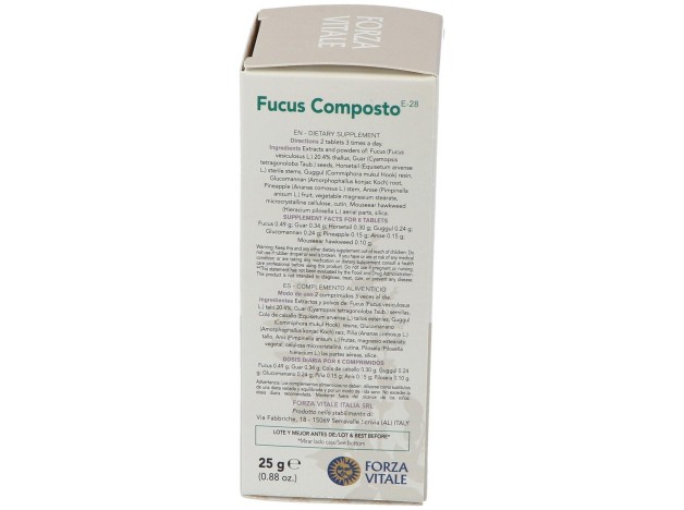 Fucus Composto Obesidad 25Gr.Comprimidos