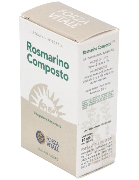 Rosmarino Composto (Plomo) Metal Espagirico 10Ml.