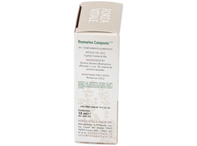 Rosmarino Composto (Plomo) Metal Espagirico 10Ml.