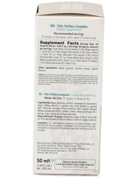 Vitis Vinifera Composta Extracto 50Ml.