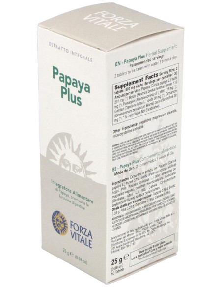 Papaya Plus 25Gr.Comprimidos