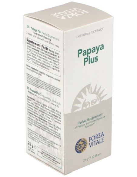 Papaya Plus 25Gr.Comprimidos