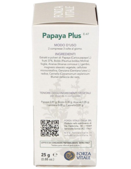 Papaya Plus 25Gr.Comprimidos