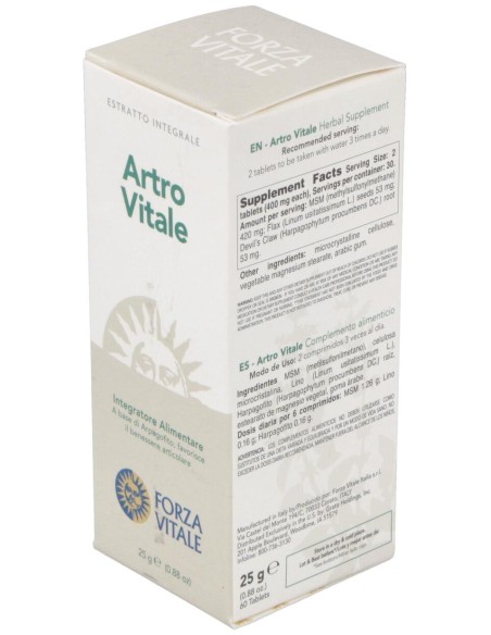 Artro Vitale 25Gr.Comprimidos