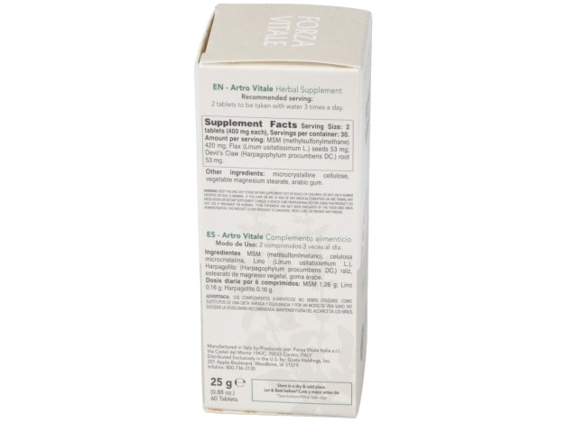 Artro Vitale 25Gr.Comprimidos
