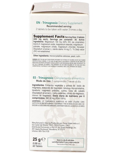 Trimagnesio 25Gr.Comprimidos