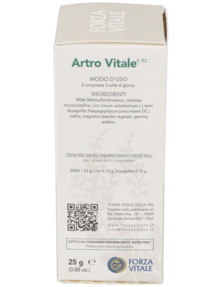 Artro Vitale 25Gr.Comprimidos