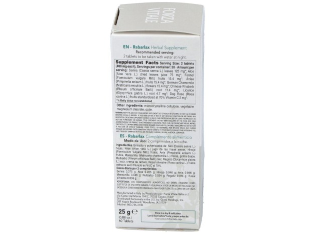 Rabarlax Laxante 25Gr.Comprimidos