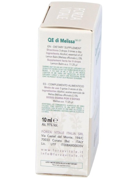 Quinta Esencia Melisa 10Ml.