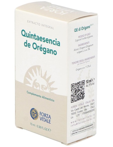Quinta Esencia Oregano (Origano)10Ml.