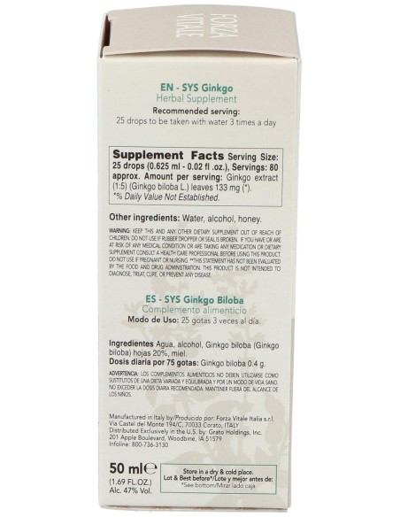 Sys.Ginkgo Biloba 50Ml.