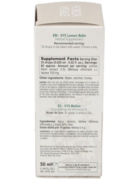Sys.Melisa 50Ml.