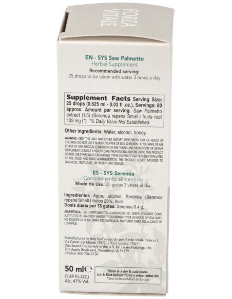 Sys.Serenoa 50Ml.