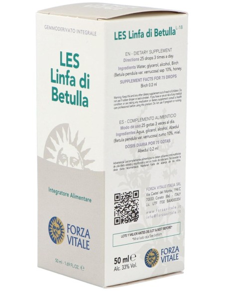 Les Linfa Di Betulla Linfa De Abedul 50Ml.