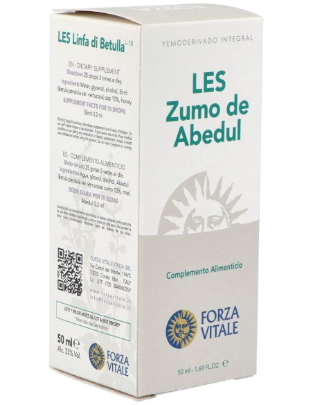 Les Linfa Di Betulla Linfa De Abedul 50Ml.