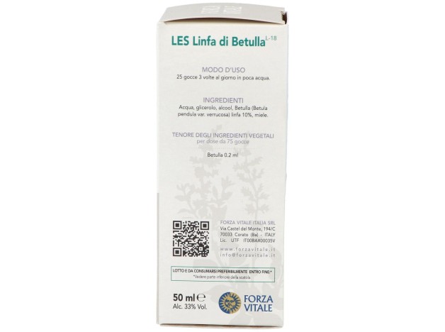 Les Linfa Di Betulla Linfa De Abedul 50Ml.