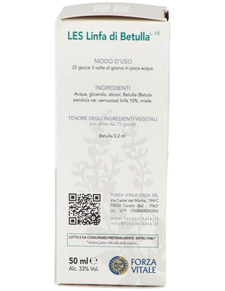 Les Linfa Di Betulla Linfa De Abedul 50Ml.