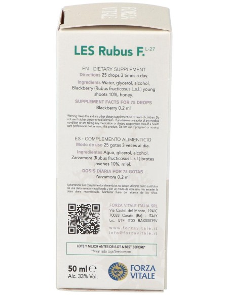 Les Rubus Fructicosus Zarza 50Ml.