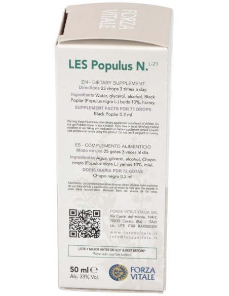 Les Populus Nigra Chopo Negro 50Ml.