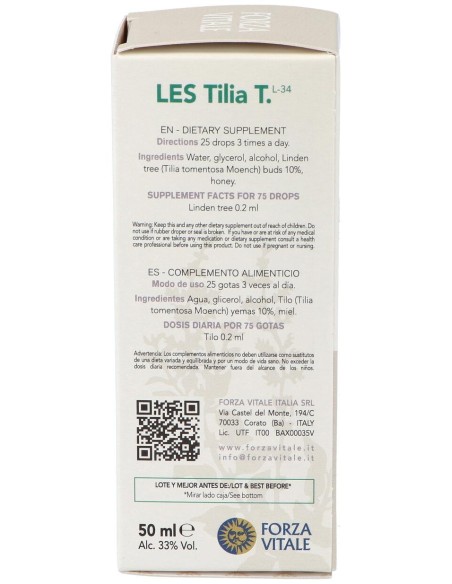 Les Tilia Tormentosa Tilo Plateado 50Ml.