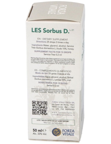 Les Sorbus Domestica Serbal 50Ml.