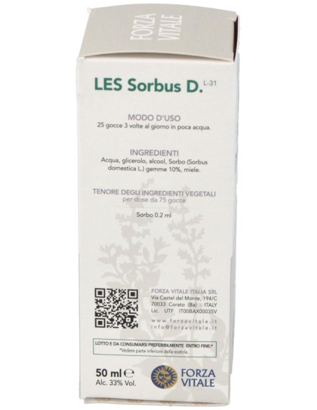 Les Sorbus Domestica Serbal 50Ml.