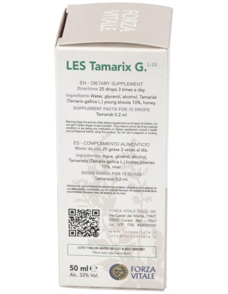 Les Tamarix Gallica Tamarisco 50Ml.
