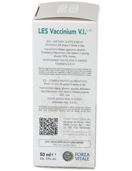 Les Vaccinium Vitis Idaea Arandano Rojo 50Ml.