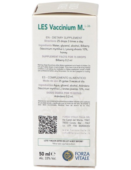 Les Vaccinium Myrtillus Arandano Negro 50Ml.