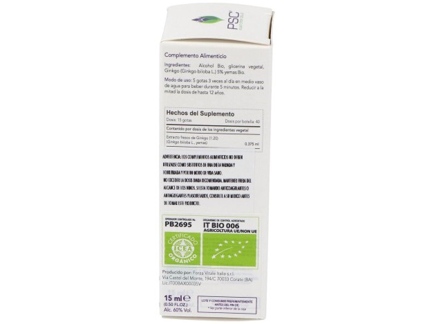Psc Ginkgo Biloba 15Ml.