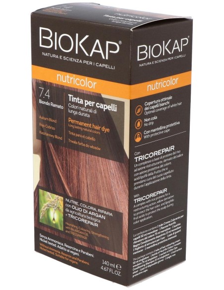 Tinte Auburn Blond Dye 140Ml. Rojo Cobrizo ·7.4