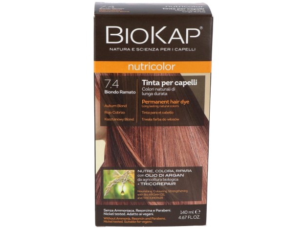 Tinte Auburn Blond Dye 140Ml. Rojo Cobrizo ·7.4