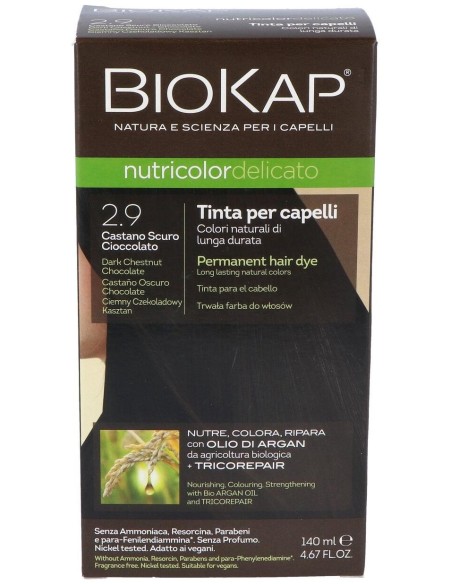 Tinte Castaño Oscuro Chocolate 140Ml 2.9 Delicato