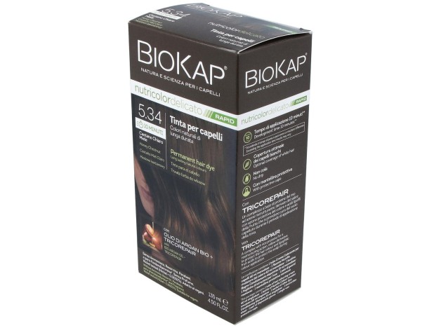 Biokap Rapid Castaño Miel Claro 5.34 Tubo 140Ml.