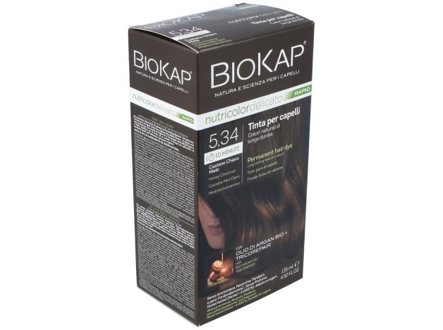Biokap Rapid Castaño Miel Claro 5.34 Tubo 140Ml.
