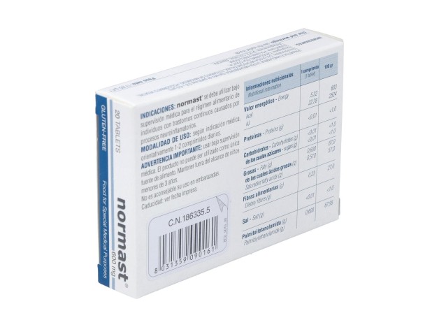Normast 600 Mg, 20 Comprimidos