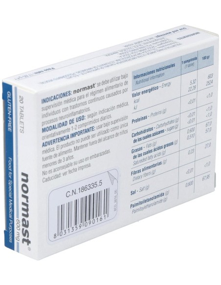Normast 600 Mg, 20 Comprimidos