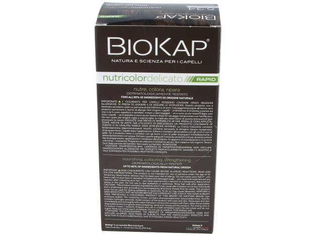 Biokap Rapid Castaño Miel Claro 5.34 Tubo 140Ml.