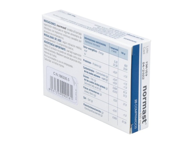 Normast 600 Mg, 20 Comprimidos