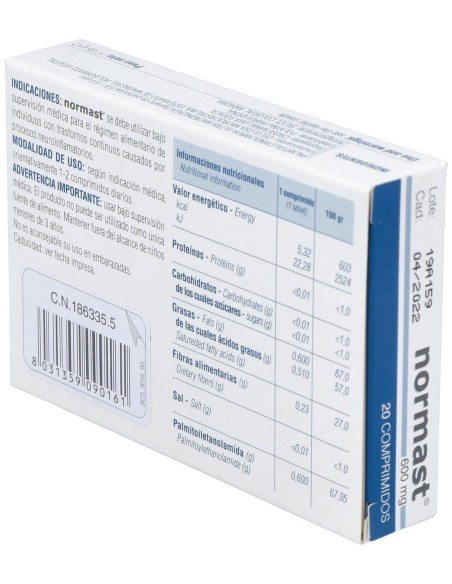 Normast 600 Mg, 20 Comprimidos