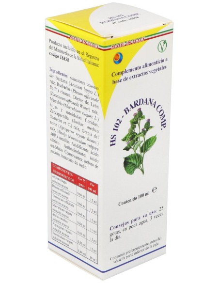 Hs 102 Bardana Comp. Gotas 100Ml S/Al