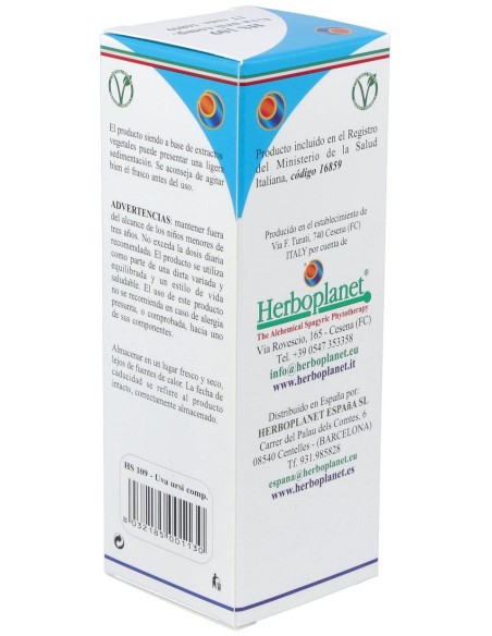Hs 109 Uva Ursi Comp. Gotas 100Ml. S/Al