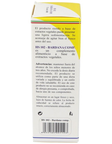 Hs 102 Bardana Comp. Gotas 100Ml S/Al