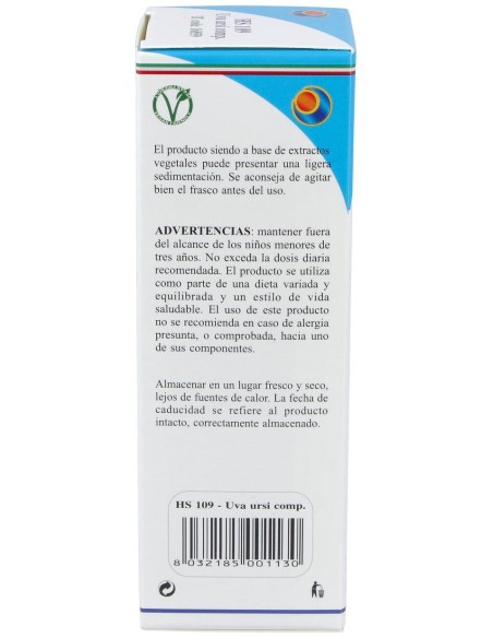 Hs 109 Uva Ursi Comp. Gotas 100Ml. S/Al