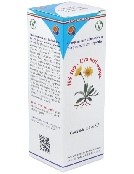 Hs 109 Uva Ursi Comp. Gotas 100Ml. S/Al