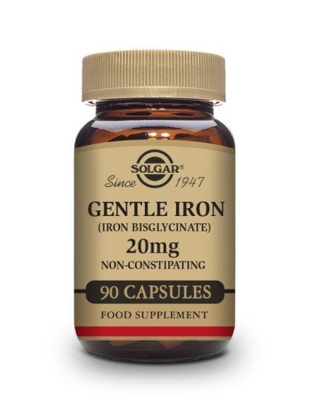 SOLGAR GENTLE IRON (HIERRO) 20MG 90 CAPSULAS