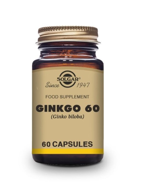 SOLGAR GINKGO BILOBA 60 CAPSULAS