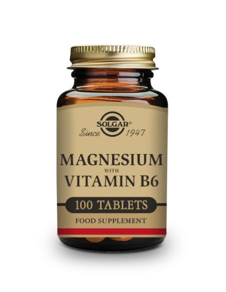 SOLGAR MAGNESIO CON VITAMINA B6 100 COMPRIMIDOS
