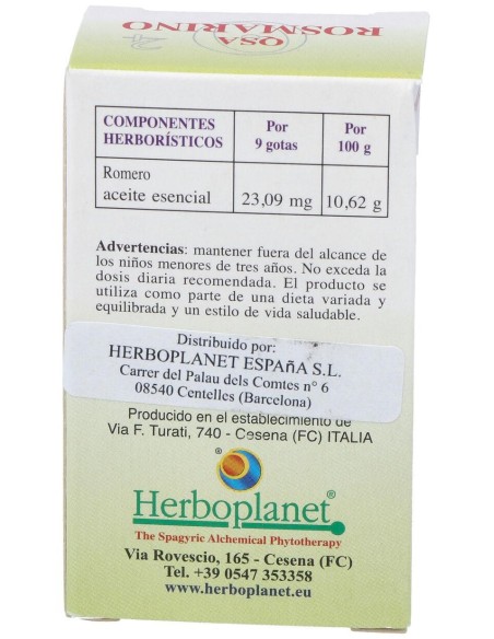 Herboplanet Qsa Rosmarino Romero Gotas 10Ml