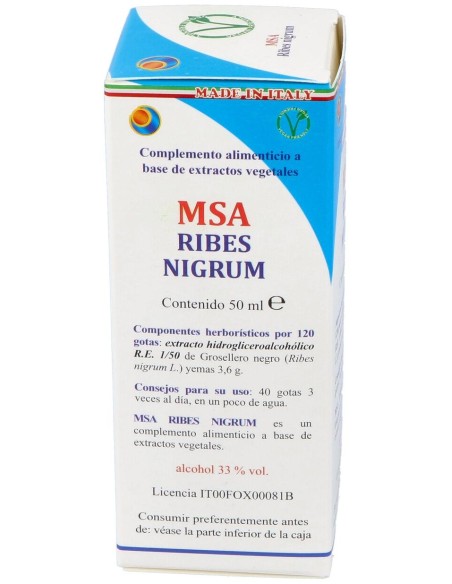 Msa Ribes Nigrum Yemas Grosellero Negro 50Ml.